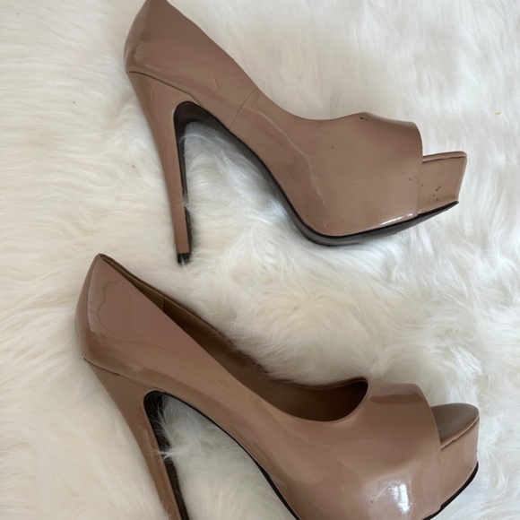 Nude Peep Toe Aldo heels size 39 - Picture 2 of 5
